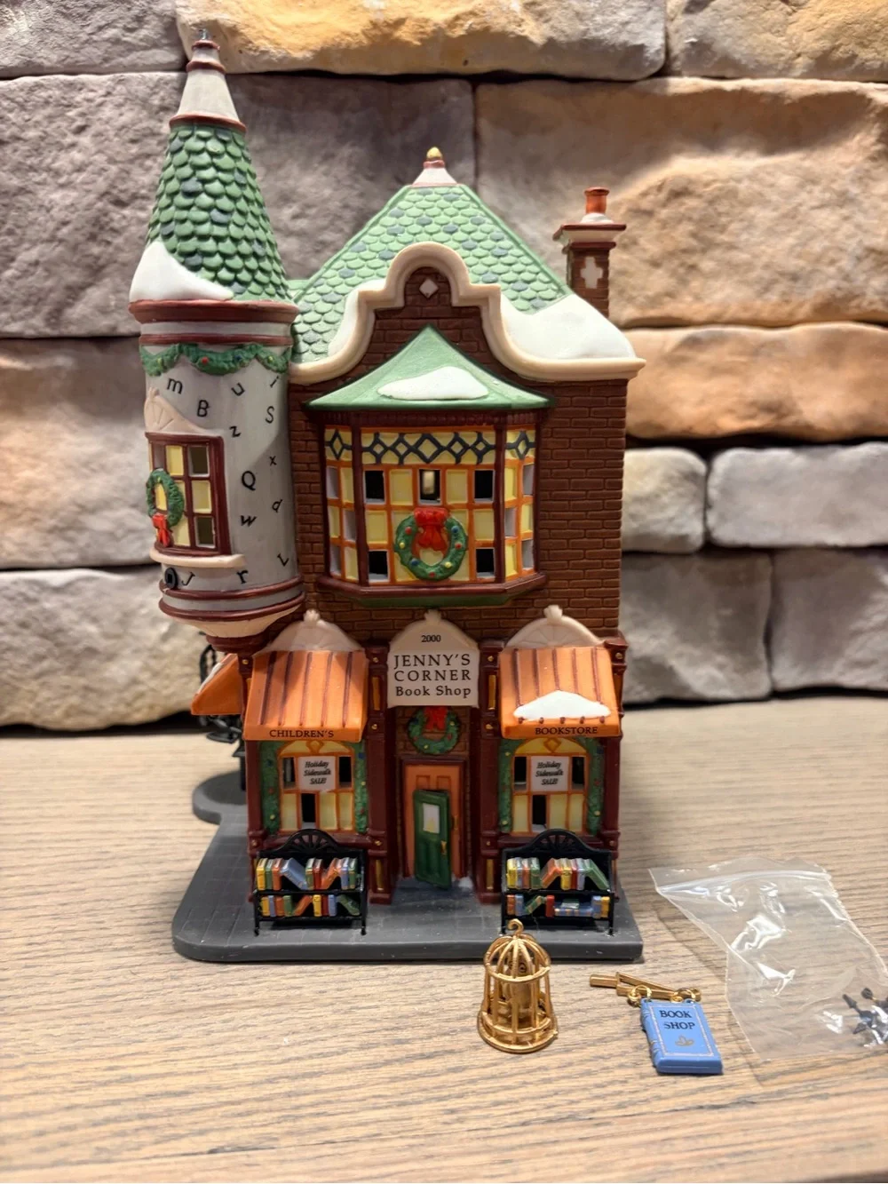 Department 56-Christmas in the City-Jenny's Corner Book Shop